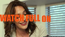 Horny office babe kenna james caught fucking takes two cocks hard