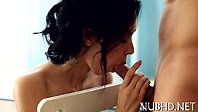 hot teen bends over sucks cock fucks doggystyle tight wet pussy craving