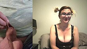 she watches intently as i jerk off for blake lee in cfnm femdom humiliation