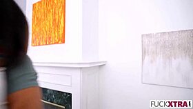 Shy petite blonde summer col spreads tight pussy wide open on sofa for hardcore pounding