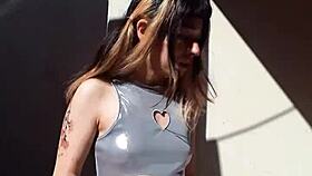 Bonneyuwu Cosplay Latina Body Tease Outdoors