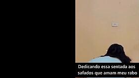 In tight shorts pushed hard while shaking playfully for everyone