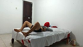 hey american guy jerks tiny ugly cock with inflatable toy 😏🔥