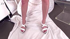 overwhelmed by kassie kay's ruby red lips slurping huge cock messy facial explosion