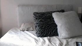 German amateur babe flaunts perfect ass tits and face on webcam