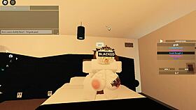 whoa blacked roblox babe rides monster bbc to wet creampie explosion 💦🍑