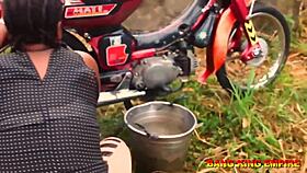 Ever wonder how this African queen handles her ex's huge dick back in the ghetto?