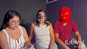 pareja's first wild cuckold thrill as wife takes two studs