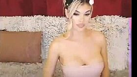 maya maley rips sexy lingerie for big tits quickie striptease fun