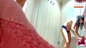 i finger my wet pussy hard in public fitting room squirting orgasm