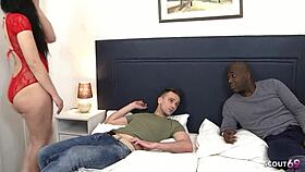 wanna watch big black cock destroy this teen ass while he watches?