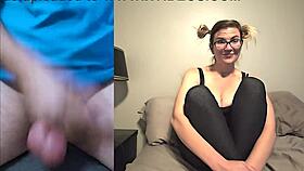 she watches intently as i jerk off for blake lee in cfnm femdom humiliation