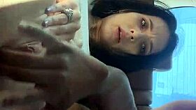 daddy's massive bbc makes her squirt outdoors first time