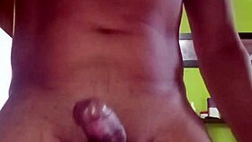 she gets so hot and starts masturbating wildly with a massive cumshot finish