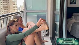 milfs team up with bbc maintenance tech for steamy session