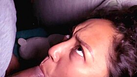 Latina Babe Sucks Cock Swallows Cum Facial Explosion