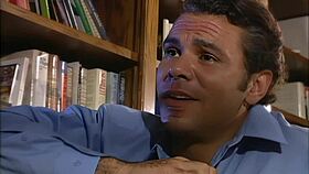 boss tests blonde assistant's shaved pussy riding skills cumming on her belly closeup