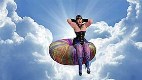 Sky and Carmen's gilf duo lick cocks for double cum blast