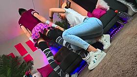 Imagine juicy cock milking tease building to ruined standing flowing cumshot explosion with kinky mistress