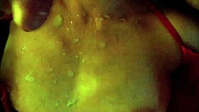 Wife hides slutty side explodes in creamy facial cumshot