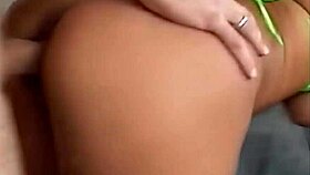 round ass latina's saggy tits bounce wildly in rough casting cumshot!