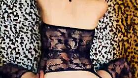 mature wife spreads stocking-clad legs for close-up rough pounding