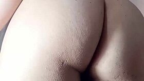 hey check this latina milf flashing her huge cameltoe pussy lips