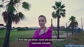 Tattooed Latina Pulled for Public BJ then Wild Outdoor Ride