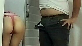 latina beauty bends over for bareback doggystyle from eager partner