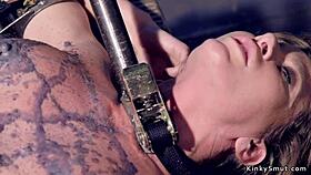 Whoa busty waxed milf vibrated to screaming orgasms with toys