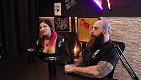 qween and iron biker share hottest sensual casting moments in sheer red part nine