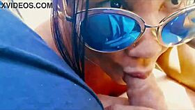 brazilian latina milf flashes big clit pussy in app driver car public outdoor