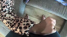 Milfycalla takes hard face fucking with cumshot on glossy jacket