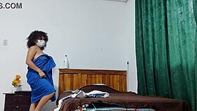 Busty Mature Latina Flashes Huge Natural Tits In Student Uniform JOI Assplay