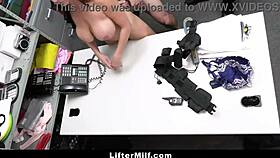 Pervert officer, you gonna fuck this shoplifting milf's big tits ass right in front of her man?