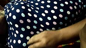 desi milf chikki bhabi's huge boobs massaged then fucked hard