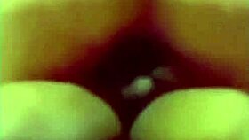 curvy hottie fingers swollen wet pussy while riding huge cock cowgirl