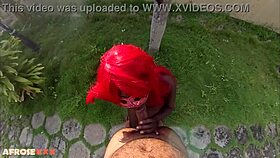 hey boyfriend where are you while i fuck this redhead ebony big ass slut in the backyard?