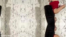 Young Brazilian amateur reveals piercings and toys in playful display at home