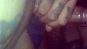 sucking that huge shemale cock deep 😍💦 monster deepthroat action