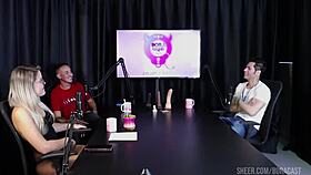 explosive jow jow bora cast blasts with bruna carlos on sheer red!