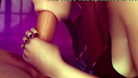 vicineko delivers intense BLOWJOB to hu tao in erotic encounter