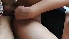 Hot curvy latina rides huge cock deep with her tight juicy pink pussy