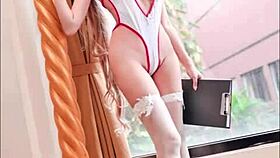 Xuxu cosplay jerk off challenge cums hard part two