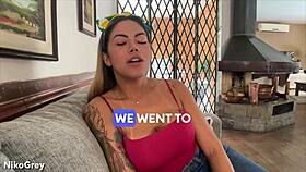 Busty Brazilian milf goes wild on deep throat 😍💦 sloppy blowjob madness