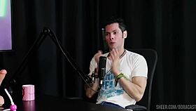 explosive jow jow bora cast blasts with bruna carlos on sheer red!