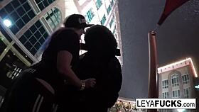 blonde hooker anally pleases pimp off snowy streets with cumshot