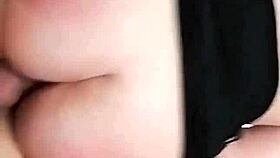 Hot curvy latina rides huge cock deep with her tight juicy pink pussy