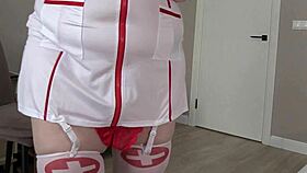 mature nurse plump milf sexy uniform solo toys pussy backstage watch 😍🏥💋