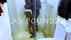 amateur couple pounds hard in steamy shower spray